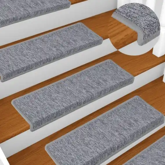 Maty na schody 15 szt. 65x21x4 cm Jasnoszary prostokątny brzeg Lumarko! - Hurtownia wielobranżowa Lumarko Ekspresowa dostawa