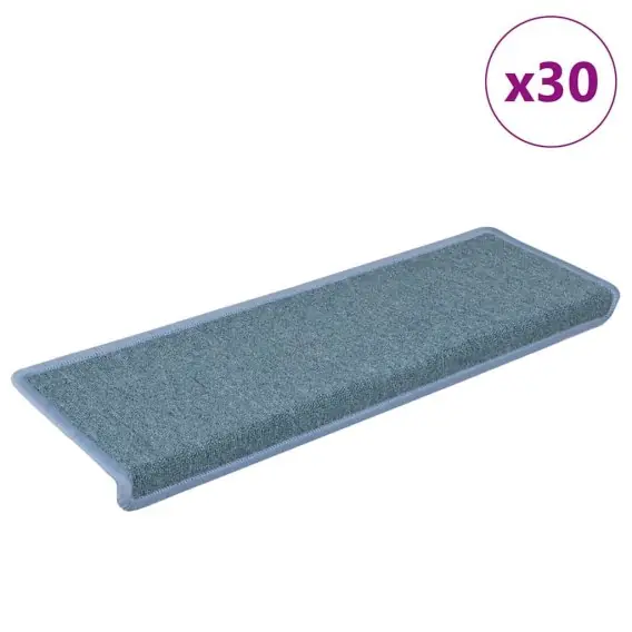Sprawdź teraz Maty na schody 30 szt. 65x21x4 cm Niebieski Lumarko! Lumarko! - Hurtownia wielobranżowa Lumarko