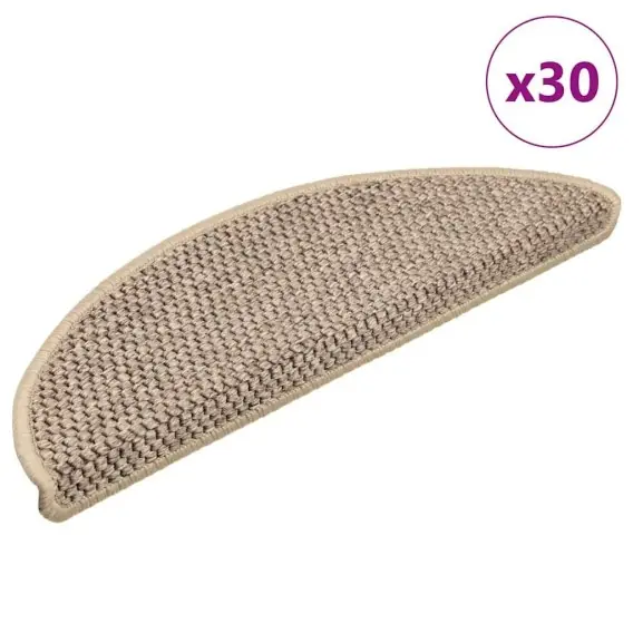 Nowość Maty na schody samoprzylepne Sisal-Look 30 szt. 56x17x3 cm Lumarko! Lumarko! - Hurtownia wielobranżowa Lumarko