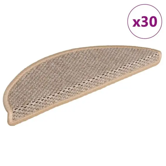 Nowość Maty na schody samoprzylepne sizal-look 30 szt. 56x17x3 cm Lumarko! - Hurtownia wielobranżowa Lumarko