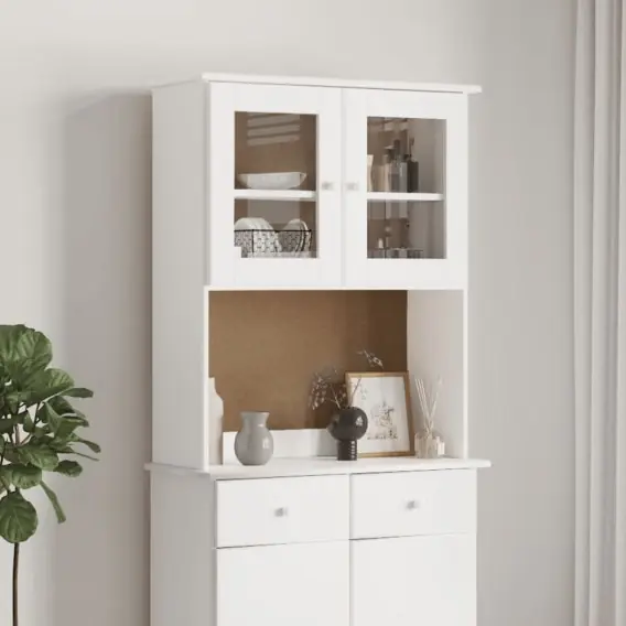Nastawka do komody ALTA, biała, 77x30x92 cm, lita sosna Lumarko! - Hurtownia wielobranżowa Lumarko Zamów teraz