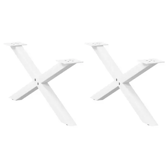 Szybka dostawa Nogi do stolika kawowego, 2 szt., biale, 70x(30-31) cm, stal Lumarko! - Hurtownia wielobranżowa Lumarko