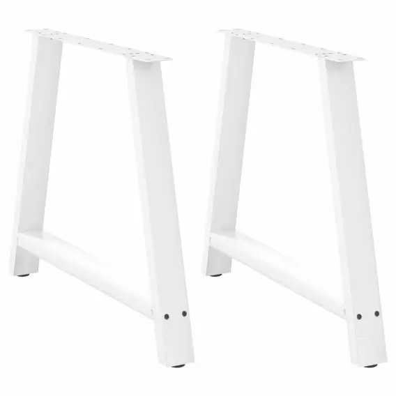 Nogi do stolika kawowego, 2 szt., biale, 90x(72-73) cm, stal Lumarko! Lumarko! - Hurtownia wielobranżowa Lumarko Nie przegap