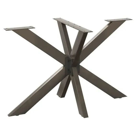 Noga do stołu jadalnego, naturalna stal, 120x68x(72-73)cm, stal Lumarko! Lumarko! - Hurtownia wielobranżowa Lumarko Tylko do końca tygodnia