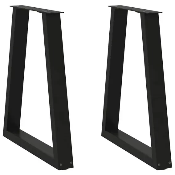 Nogi do stolika kawowego, 2 szt., czarne, 60x(72-73) cm, stal Lumarko! - Hurtownia wielobranżowa Lumarko Okazja