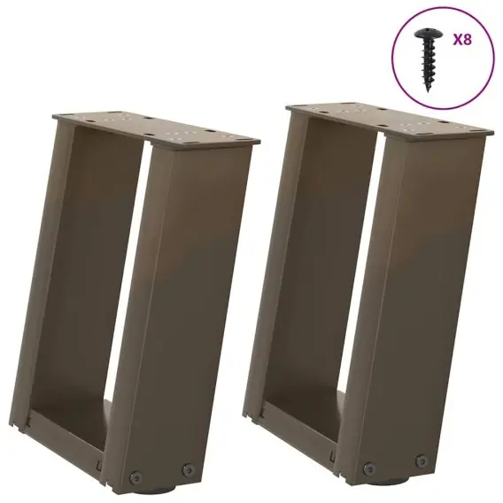 Bestseller Nogi do stolika kawowego, 2 szt., naturalna stal, 30x(30-31) cm Lumarko! Lumarko! - Hurtownia wielobranżowa Lumarko