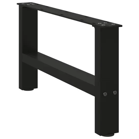 Wyjątkowa oferta Nogi do stolika kawowego, czarne, 2 szt., 60x(30-31) cm, stal Lumarko! - Hurtownia wielobranżowa Lumarko