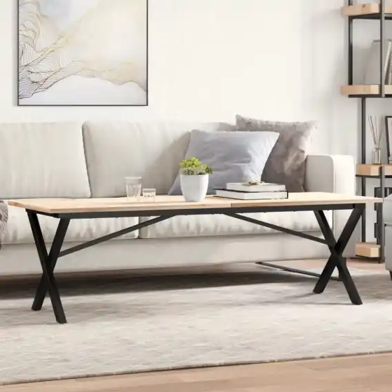 Cena promocyjna Nogi do stolika kawowego, w kształcie litery X, 140x30x43 cm Lumarko! - Hurtownia wielobranżowa Lumarko
