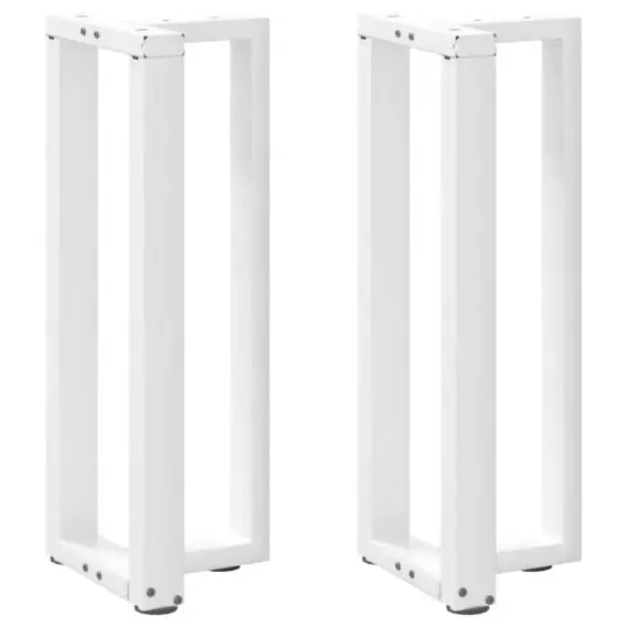 Ograniczona ilość Nogi do stołu konsolowego, 2 pcs., białe, 25x28x(72-73)cm, stal Lumarko! - Hurtownia wielobranżowa Lumarko