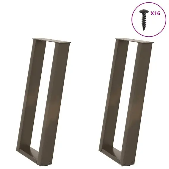 Oferta czasowa Nogi do stołu konsolowego, 2 szt., 38x(72-73) cm, stal Lumarko! - Hurtownia wielobranżowa Lumarko