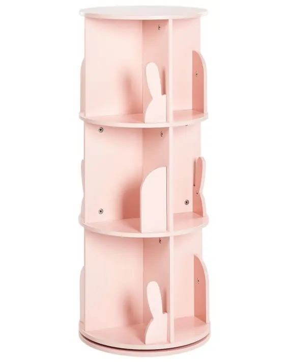 Obrotowy regał CANEY 94 cm Pastelowy róż MDF Lumarko Kup online