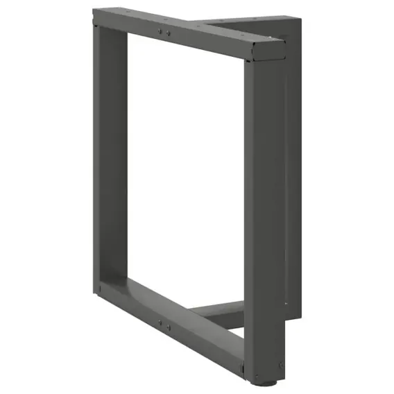 Promocja Nogi do stołu jadalnego, 2 pcs., antracyt, 80x35x(72-73) cm Lumarko! - Hurtownia wielobranżowa Lumarko