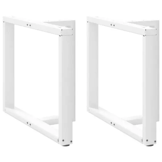 Nogi do stołu jadalnego, 2 pcs., białe, 90x35x(72-73) cm, stal Lumarko! Lumarko! - Hurtownia wielobranżowa Lumarko Ostatnia szansa