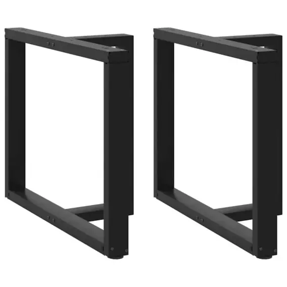 Oferta limitowana Nogi do stołu jadalnego, 2 pcs., czarne, 90x35x(72-73) cm, stal Lumarko! - Hurtownia wielobranżowa Lumarko