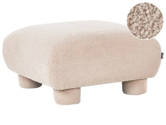 Oferta limitowana Otomana MJALBI Boucle Beżowy - Hurtownia wielobranżowa Lumarko