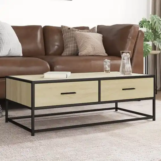 Obniżka ceny Stolik kawowy, dąb sonoma, 100x50x35 cm Lumarko! - Hurtownia wielobranżowa Lumarko