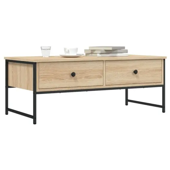 Stolik kawowy, dąb sonoma, 101x49x39,5 cm Lumarko! - Hurtownia wielobranżowa Lumarko Łatwy zwrot