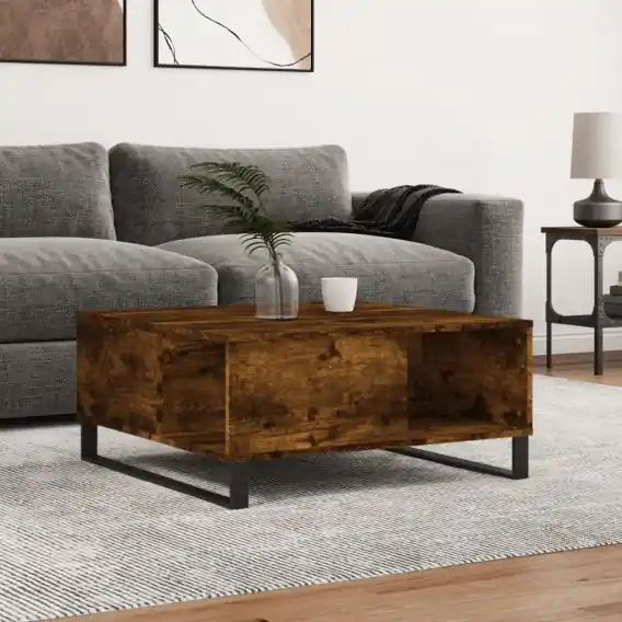 Cena promocyjna Stolik kawowy, przydymiony dąb, 80x80x36,5 cm Lumarko! - Hurtownia wielobranżowa Lumarko