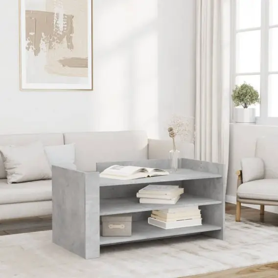 Stolik kawowy, szarość betonu, 100x50x50 cm Lumarko! - Hurtownia wielobranżowa Lumarko Nowość