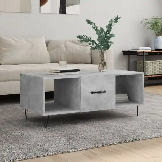 Stolik kawowy, szarość betonu, 102x50x40 cm Lumarko! - Hurtownia wielobranżowa Lumarko Wysoka jakość