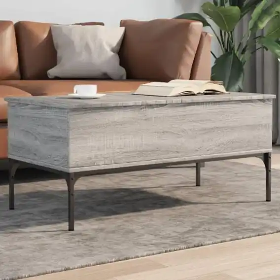 Szybka dostawa Stolik kawowy, szary dąb sonoma, 100x50x45 cm Lumarko! - Hurtownia wielobranżowa Lumarko
