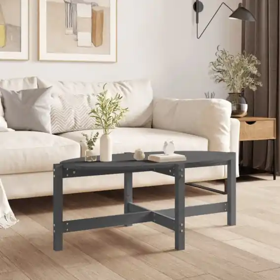 Stolik kawowy, szary, 118x63x45 cm, lite drewno sosnowe Lumarko! - Hurtownia wielobranżowa Lumarko Oferta czasowa