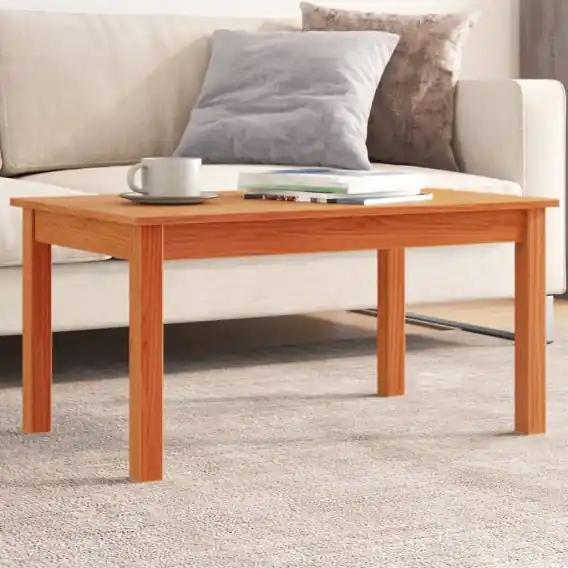 Oferta Stolik kawowy, woskowy brąz, 80x50x40 cm, lite drewno sosnowe Lumarko! - Hurtownia wielobranżowa Lumarko