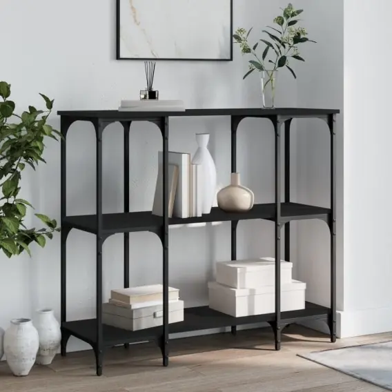 Promocja Stolik konsolowy, czarny, 102x35x90 cm Lumarko! - Hurtownia wielobranżowa Lumarko