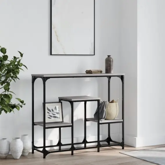 Bestseller Stolik konsolowy, szary dąb sonoma, 89,5x28x76 cm Lumarko! - Hurtownia wielobranżowa Lumarko