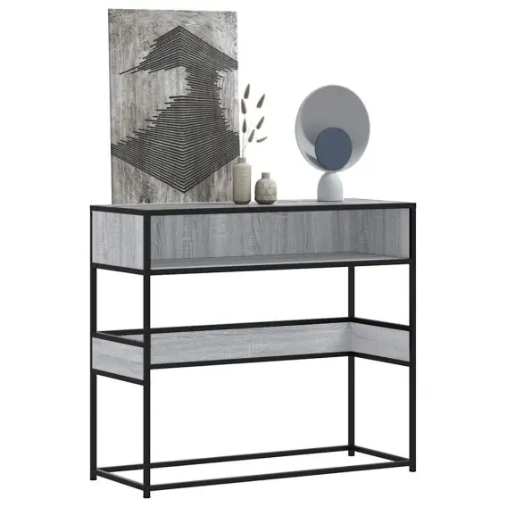 Stolik konsolowy, szary dąb sonoma, 90x35x80 cm Lumarko! Lumarko! - Hurtownia wielobranżowa Lumarko Promocja