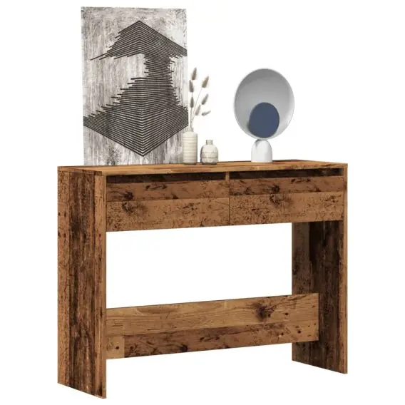Sprawdź teraz Stolik konsolowy, stare drewno, 100x35x76,5 cm Lumarko! - Hurtownia wielobranżowa Lumarko