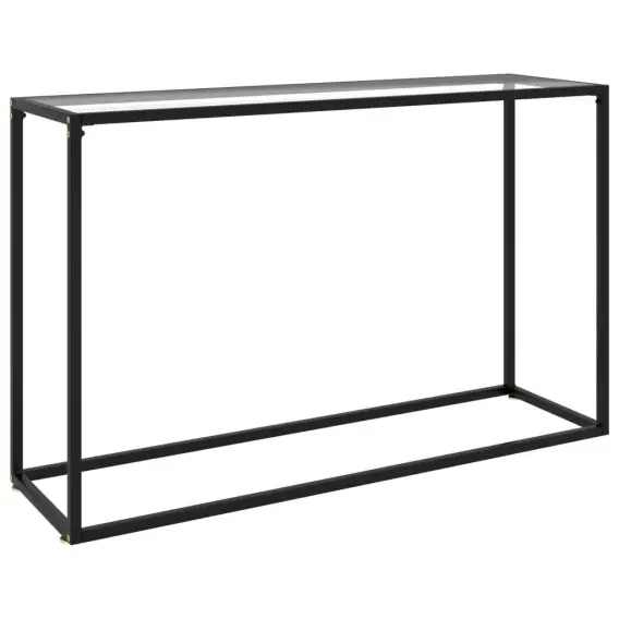 Stolik konsolowy, przezroczysty, 120x35x75 cm, szkło hartowane Lumarko! - Hurtownia wielobranżowa Lumarko Ekspresowa dostawa