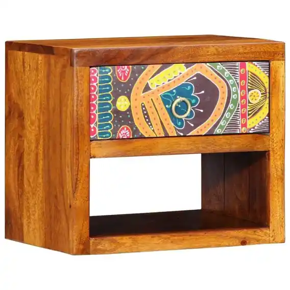 Kup teraz Stolik nocny 40x35x35 cm Lite drewno akacjowe Lumarko! - Hurtownia wielobranżowa Lumarko