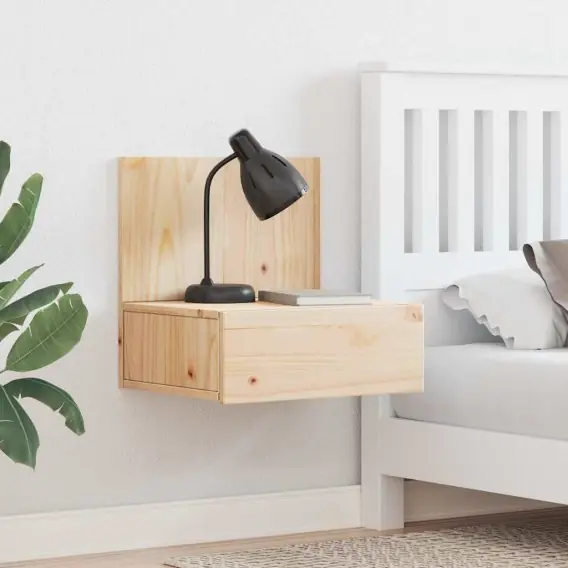 Stolik nocny Brązowy 42 x 32.5 x 40 cm Lite drewno sosnowe Lumarko! - Hurtownia wielobranżowa Lumarko Taniej