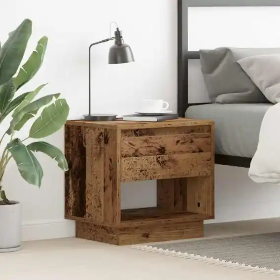 Stolik nocny Stare drewno 45x34x44 cm Drewno inżynieryjne Lumarko! - Hurtownia wielobranżowa Lumarko Taniej