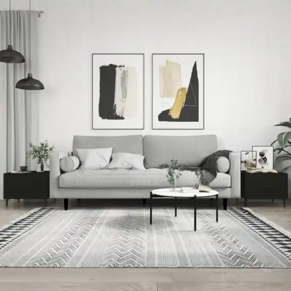 Dodaj do koszyka Stoliki kawowe, 2 szt., czarne, 50x50x40 cm Lumarko! - Hurtownia wielobranżowa Lumarko