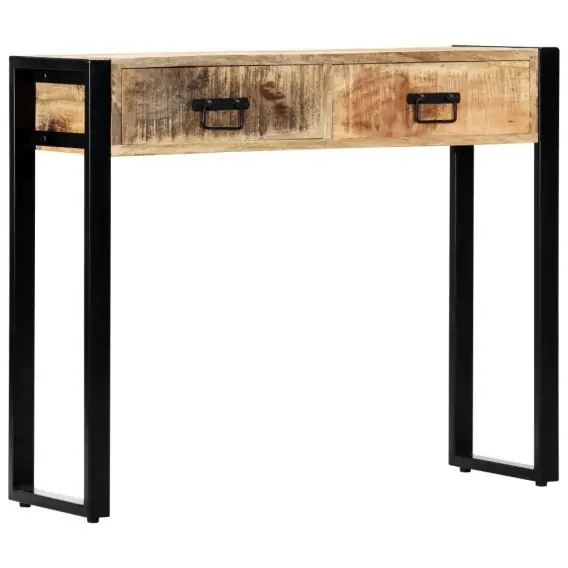 Stolik typu konsola, 90 x 30 x 75 cm, lite drewno mango Lumarko! - Hurtownia wielobranżowa Lumarko Cena promocyjna