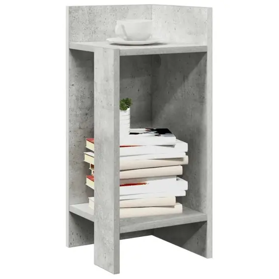 Stoliki boczne 2 szt. z półką, szarość betonu, 25,5x27x60 cm Lumarko! - Hurtownia wielobranżowa Lumarko Promocja