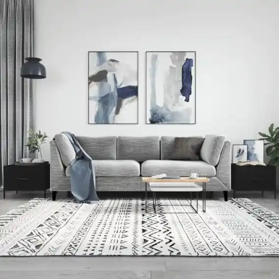 Stoliki kawowe, 2 szt., czarne, 50x50x40 cm Lumarko! - Hurtownia wielobranżowa Lumarko Cena promocyjna