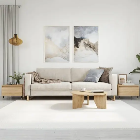 Stoliki kawowe, 2 szt., dąb sonoma, 50x46x35 cm Lumarko! - Hurtownia wielobranżowa Lumarko Cena promocyjna