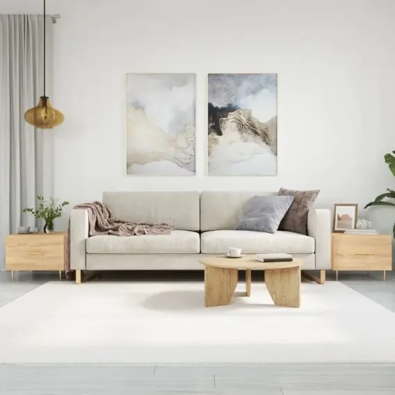 Stoliki kawowe, 2 szt., dąb sonoma, 50x50x40 cm Lumarko! - Hurtownia wielobranżowa Lumarko Taniej