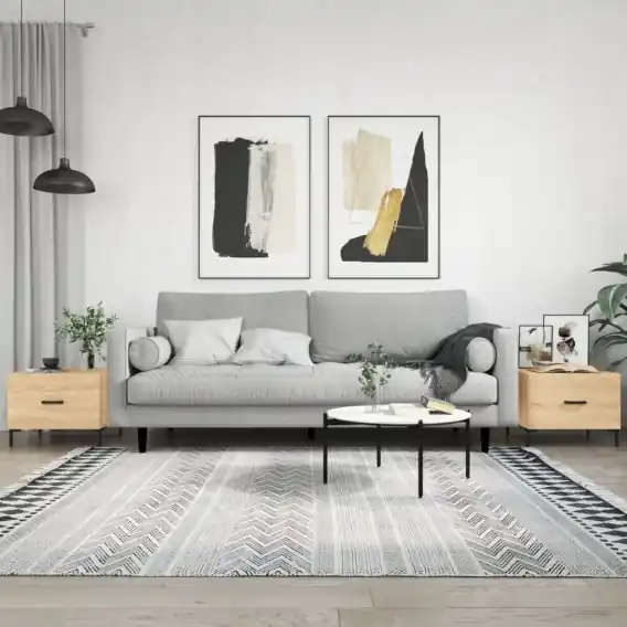 Stoliki kawowe, 2 szt., dąb sonoma, 50x50x40 cm Lumarko! - Hurtownia wielobranżowa Lumarko Tani