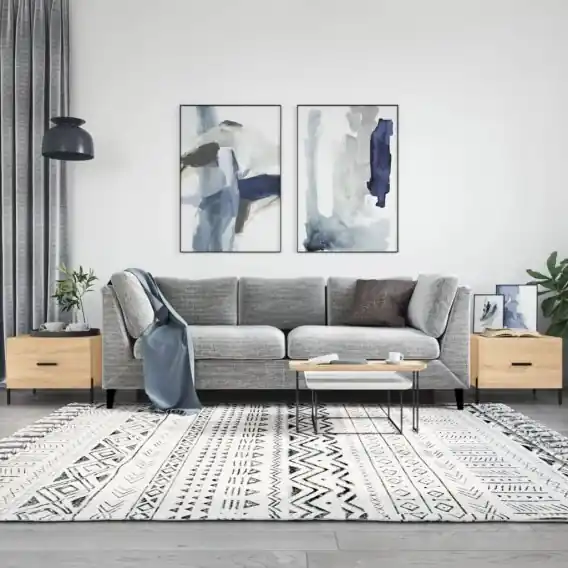 Stoliki kawowe, 2 szt., dąb sonoma, 50x50x40 cm Lumarko! - Hurtownia wielobranżowa Lumarko Zamów teraz