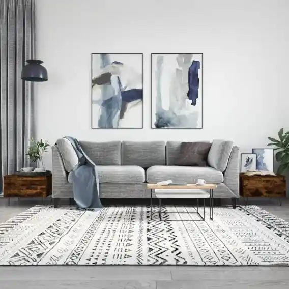 Stoliki kawowe, 2 szt., przydymiony dąb, 50x46x35 cm Lumarko! - Hurtownia wielobranżowa Lumarko Wyjątkowa oferta
