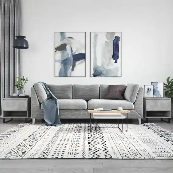 Kup online Stoliki kawowe, 2 szt., szarość betonu, 50x46x50 cm Lumarko! - Hurtownia wielobranżowa Lumarko