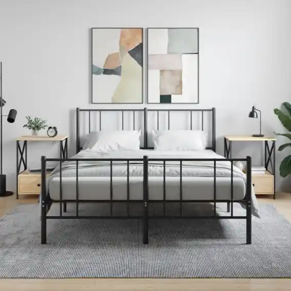 Stoliki nocne, 2 szt., dąb sonoma, 50x41x65 cm Lumarko! - Hurtownia wielobranżowa Lumarko Tani