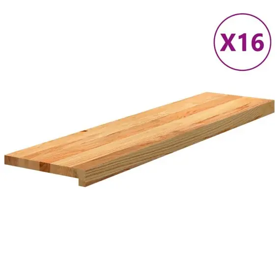 Stopnie schodowe, 16 szt. brązowe 100x30x2cm lite drewno dębowe Lumarko! - Hurtownia wielobranżowa Lumarko Do wyczerpania zapasów