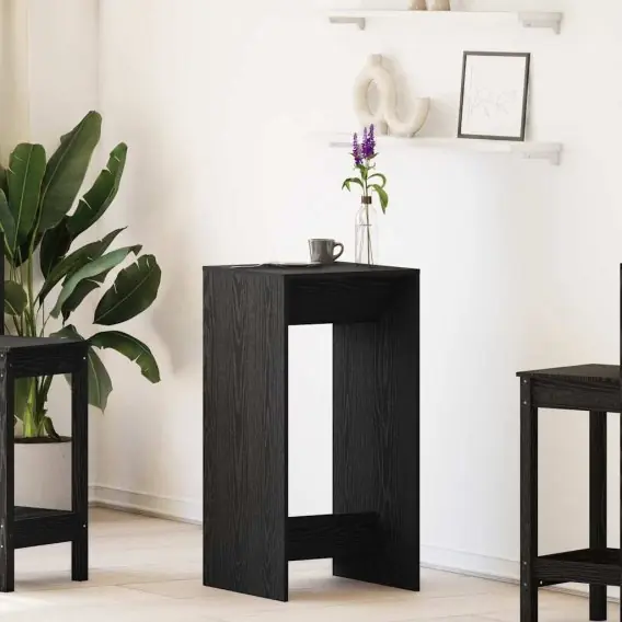 Stół Barowy Czarny Dąb 51x50x103,5 cm Drewno Inżynieryjne Lumarko! - Hurtownia wielobranżowa Lumarko Oferta