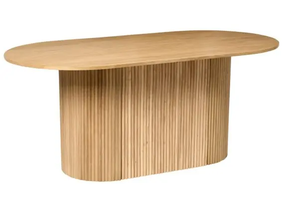 Stół do jadalni LUNNIN Dąb jasny 90 cm 180 cm Brązowy MDF Lumarko Dostępne od ręki