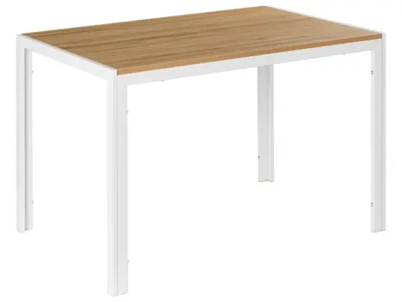 Stół do jadalni MANN Brązowy/ biały 120 cm 80 cm - Hurtownia wielobranżowa Lumarko Promocja